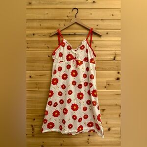 Vintage Sindrella Size Medium Retro Floral Print Babydoll Style Nightgown Dress